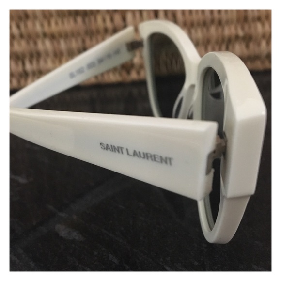 Yves Saint Laurent Sunglasses—White Frames w/Case - Picture 9 of 13